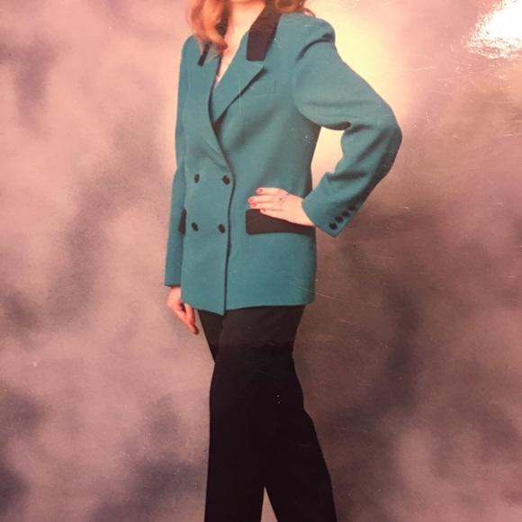 Blazer Jacket wool blend lined with atlas Custom Made in Ukraine Size S - Picture 5 of 8